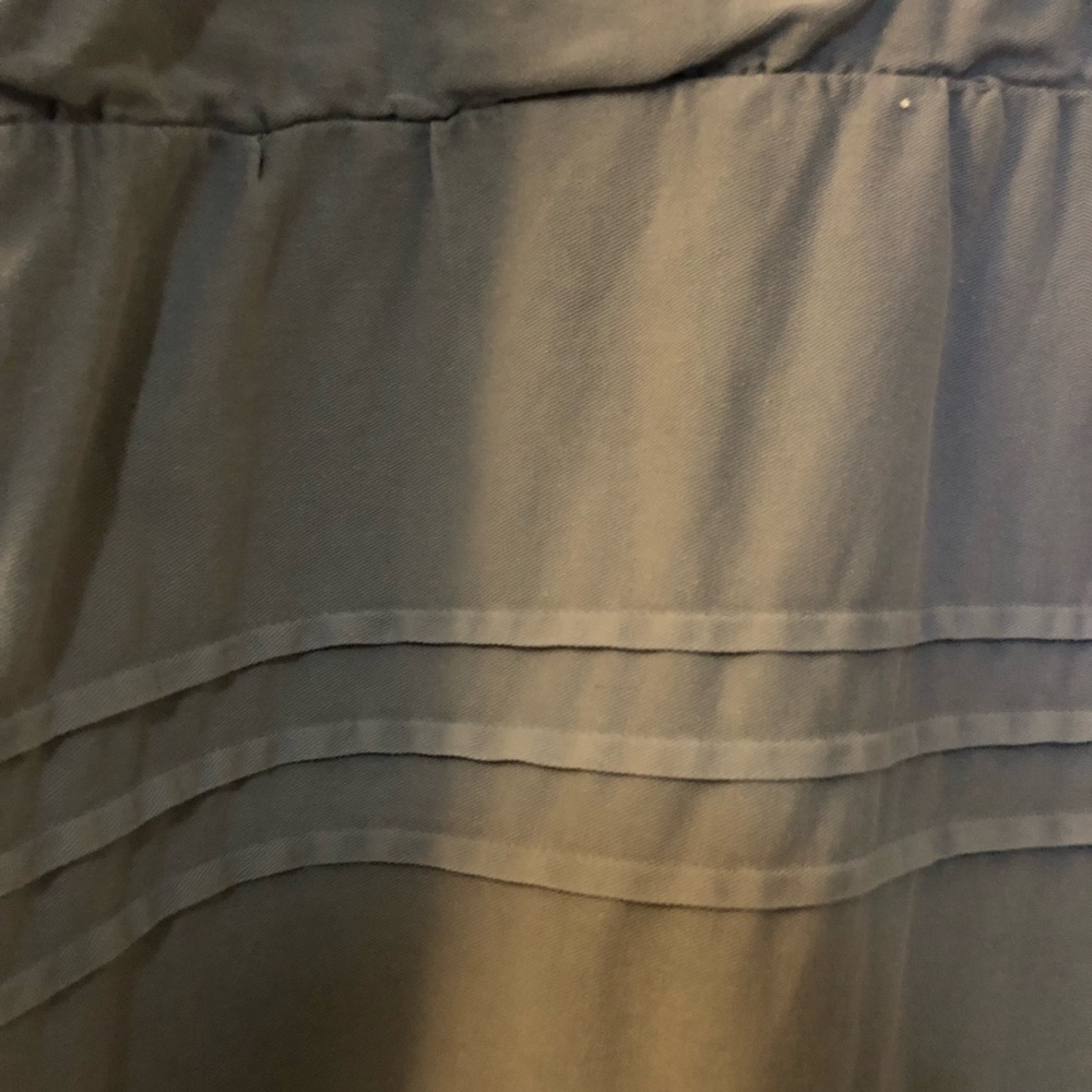 7 FOR ALL MANKIND Puff Sleeve Tie Back Denim Dress Size M - Picture 9 of 10